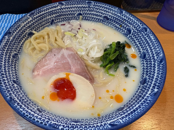 「【季節限定】冷やし蛤豆乳そば1150円」@中華そば 円月の写真