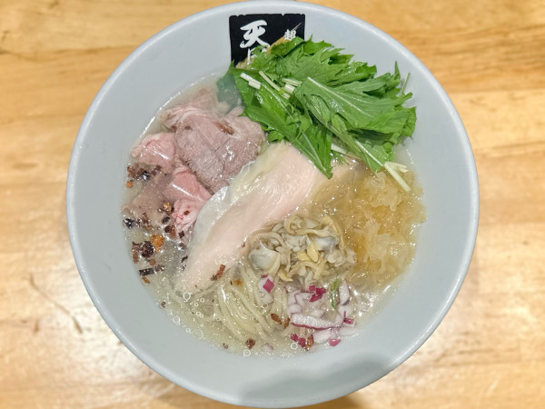 「★＜限定2＞冷やし浅利出汁の塩らーめん🍜¥1,300」@超純水採麺 天国屋の写真