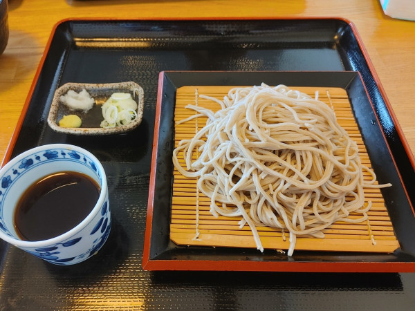 「もりそば（600円）」@さんた亭の写真