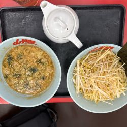 つけ麺　ネギ増し