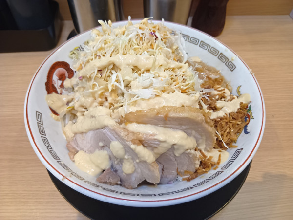 「小冷やし中華　野菜少　アブラ　豚一枚」@豚山 高田馬場店の写真