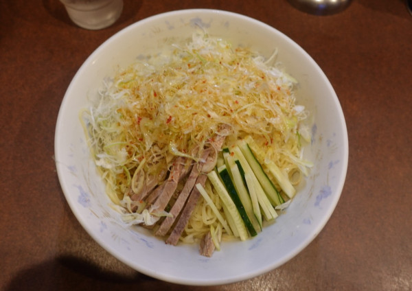 「【限定】冷やし葱そば（1,150円）+大盛（100円）」@鶏舎の写真