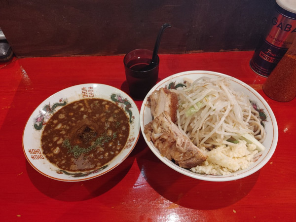 「小つけ麺　サバ　1000+300円」@ラーメン二郎 会津若松駅前店の写真