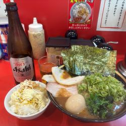 特製ラーメン＋ライス＋瓶ビール