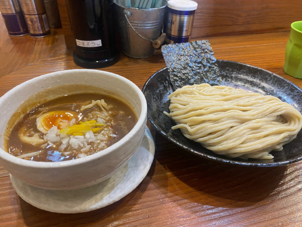 「豚つけそば　大盛り」@どろそば屋 ひろしの写真