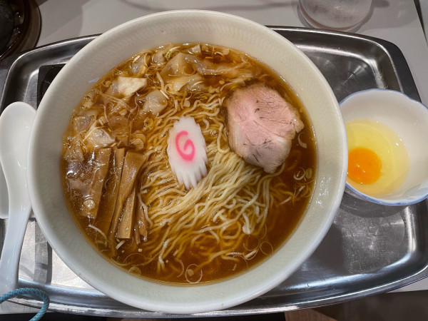 「ワンタン麺¥1,050玉子¥50」@中海岸 大勝軒の写真