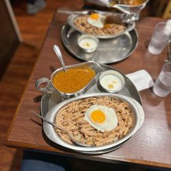 チキンケバブキーマライス定食