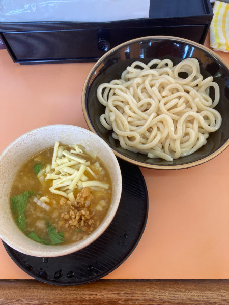 「特製ラー油入り塩つけめん（チーズ入り）」@麺道 奉天の写真