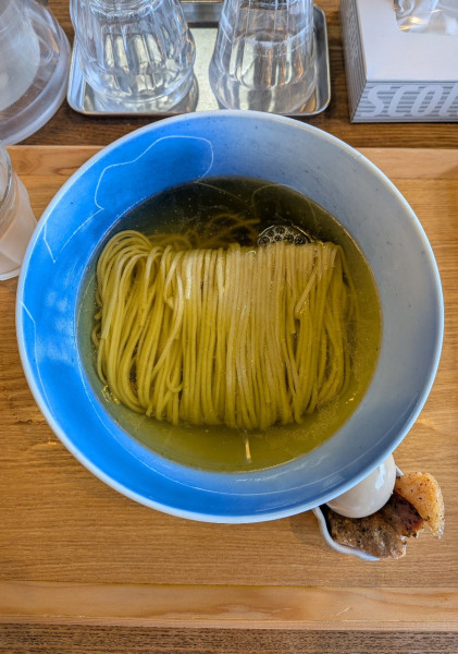 「塩 かけそば（ネギ抜き）」@YOKOKURA STOREHOUSEの写真