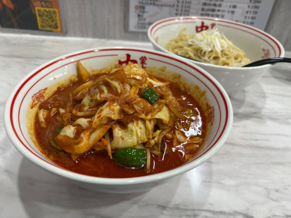「冷し味噌やさい＋野菜大盛」@蒙古タンメン 中本 市川店の写真