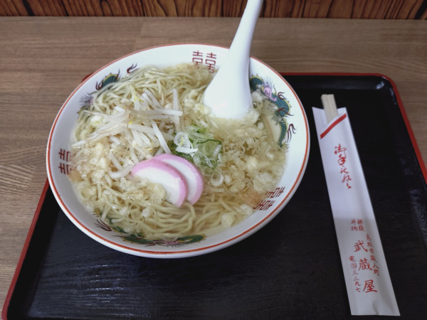「素ラーメン」@武蔵屋食堂の写真