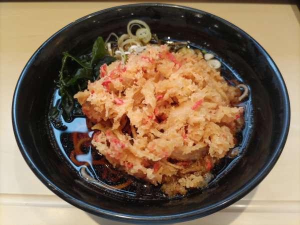 「紅生姜天そば」@名代 富士そば 御徒町駅前店の写真