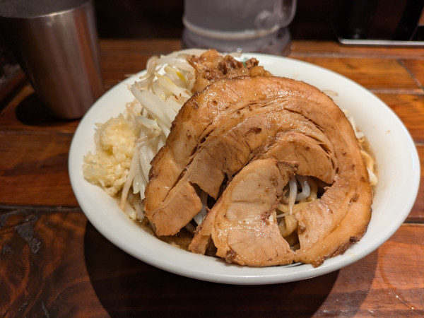 「雷そば（中）」@雷 船橋駅前店の写真