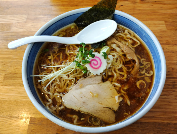 「中華そばミニ餃子セット」@手打ち中華 こころの写真