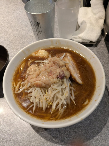 「小ラーメン　ニンニクアブラ」@ラーメン宮郎の写真