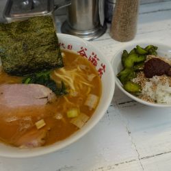 朝ラー 並＋油多め＋朝ライス＋朝ライス＋胡麻