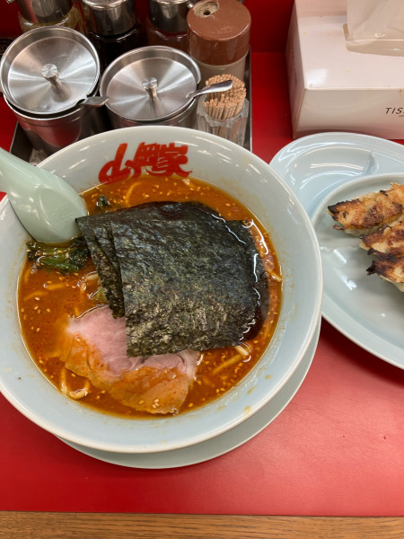 「辛味噌ラーメン中辛」@ラーメン山岡家 土浦店の写真