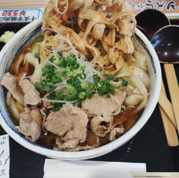 「肉汁うどん」@榛名十文字うどん 花木センター店の写真