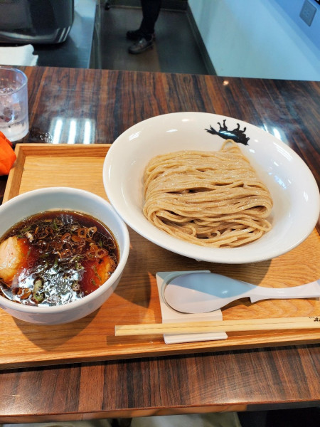 「焼アゴ純水つけそば@1280」@麺馳走オオカミの写真