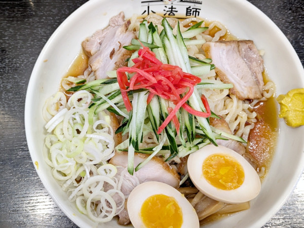 「中華風冷やしラーメン＋味玉」@喜多方ラーメン 坂内 亀戸店の写真