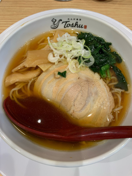 「半ラーメン」@れんげ食堂 Toshu 大島店の写真