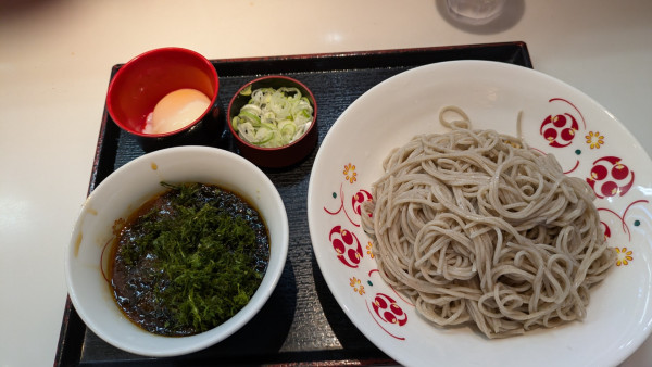 「【期間限定】海苔つけそば、温泉玉子」@いろり庵きらく 大崎店の写真
