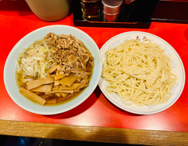 「チャーシューやさいメンマつけそば（中）【1800円】」@丸長 目白店の写真