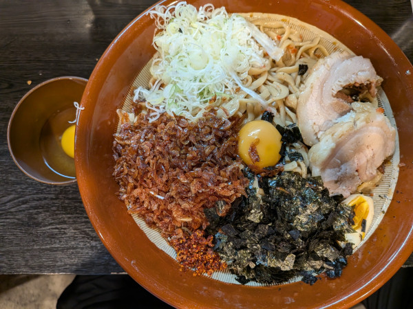 「【限定】海老汁無しばい！1400円(大150円)+生卵70円」@豚星。の写真