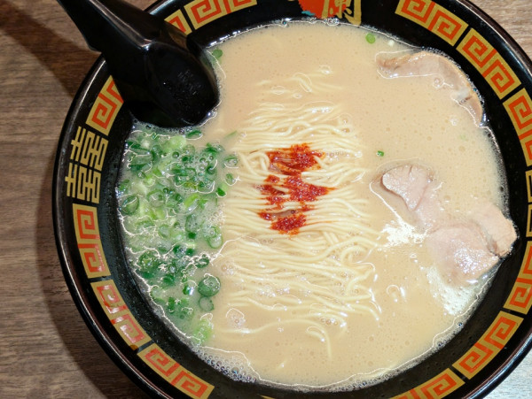 「天然とんこつラーメン」@一蘭 アトレ上野 山下口店の写真