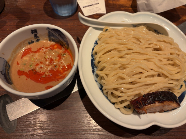 「冷やし坦々つけ麺1100円　2.5倍盛」@麺屋武蔵 神山の写真