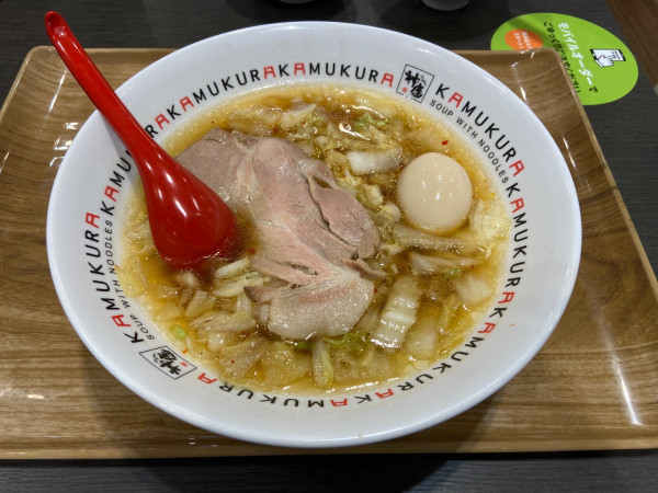 「煮卵ラーメン(1000円)」@どうとんぼり神座 酒々井プレミアムアウトレット店の写真