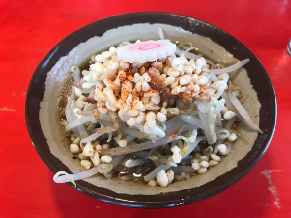 「半ラーメン 499円」@これでいいのだの写真