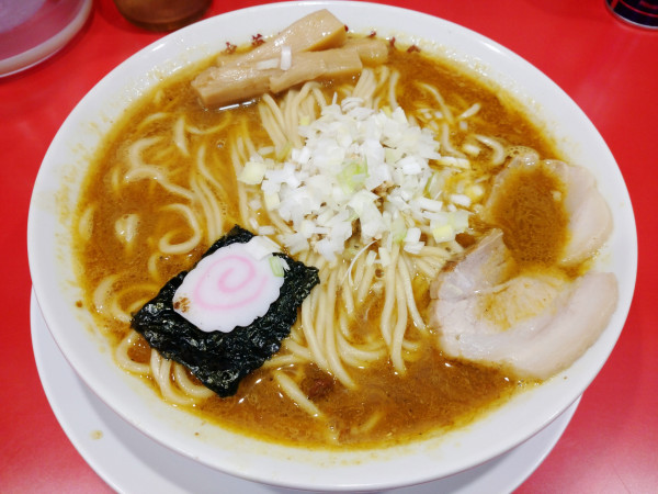 「煮干しカレー中華そば（1,190円）＋半ライス（150円）」@中華そば ふくもりの写真