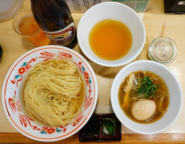 「【限定】昆布水つけそば(冷やし煮干しver.)＋麺増量(300g」@麺屋 いちょうの写真