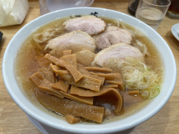 「チャーシュー麺中盛+メンマ」@佐野らーめん 一蓮の写真