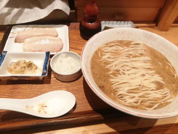 「鯖定食（1,100円）」@炭火焼濃厚中華そば 海富道の写真