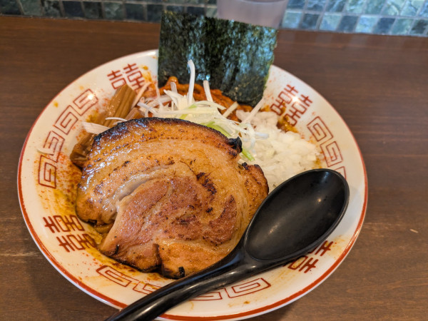 「辛あつ蕎麦(2辛)」@麺屋みつば＋クローバーの写真