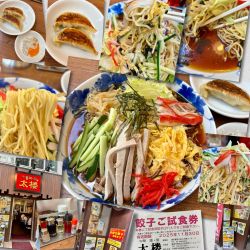 冷やし中華（醤油）＋無料餃子