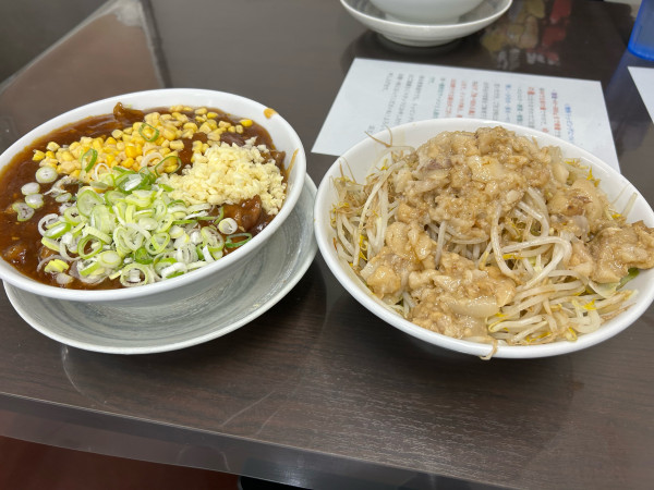 「焼肉冷やし麺」@ラーメン 富次郎 笠間友部店の写真