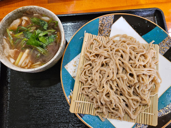 「葱肉つけめん蕎麦」@ゑ富の写真