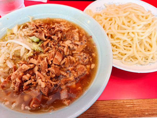 「チャシューやさいつけそば（中盛）」@丸長 目白店の写真