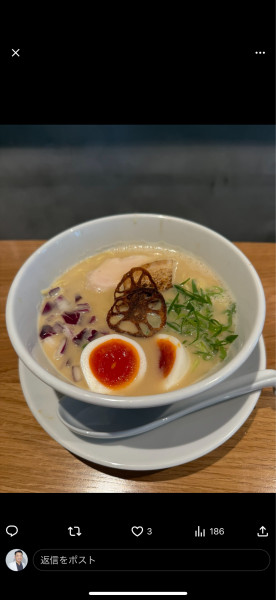「塩鶏白湯」@RAMEN TORIOの写真