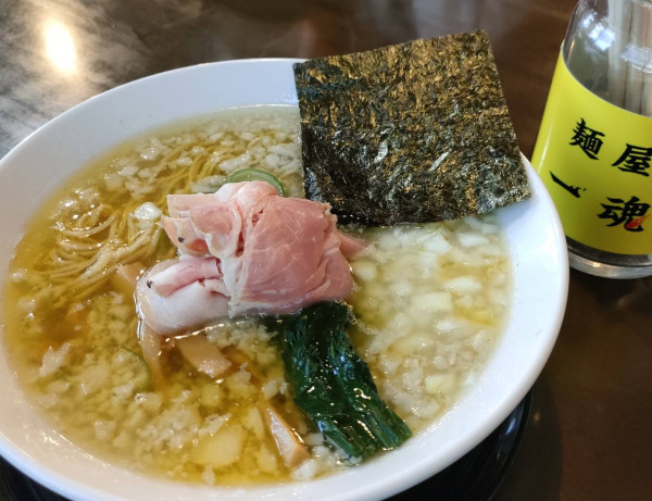 「背油こってり塩 (1,000円)」@麺屋 一魂の写真