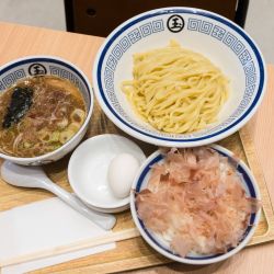 つけめん+かつお節玉子ごはん