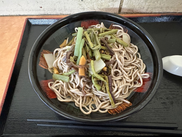 「冷し三采そば（並盛）410円」@そば・うどん 八起家 西口店の写真