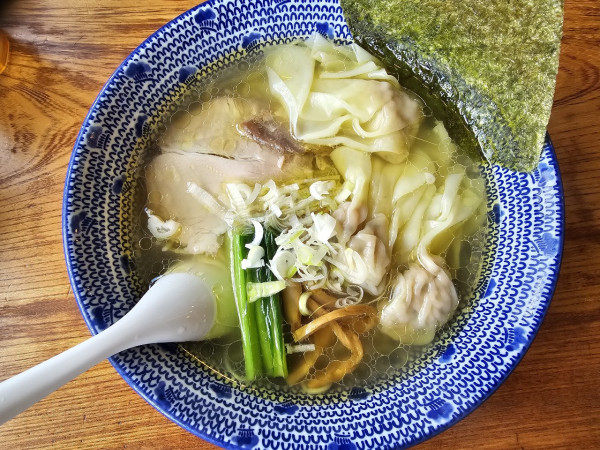 「塩海老ワンタン麺　1100円」@大館錦 本店の写真