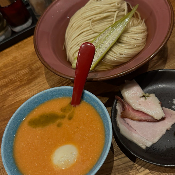 「冷やし浅利とトマト昆布水つけめん」@麺処 青野の写真