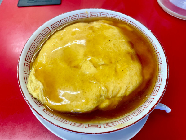 「ハイボール＋キリン一番搾り＋キムチ＋ザーサイ＋焼餃子→天津麺」@大阪王将 武蔵野緑町栄楽店の写真