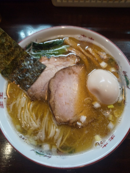 「味玉追い煮干し中華そば（塩）」@麺座 かたぶつの写真