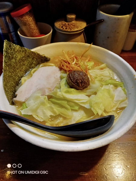 「熟成練り醤油らーめん（大盛り）」@『   』（無銘）の写真